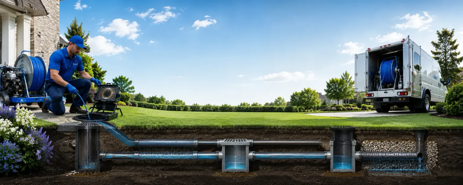 Outdoor drain cleaning information for Sawyer, MI